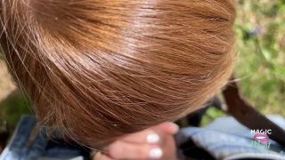 Redhead GREAT WILD OUTDOOR FUCK iN FOREST AND CREAMPIE-2