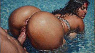 Anal I was left as a horse inside the pool Hindi short video-2