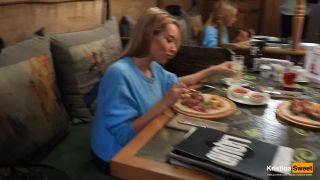 Public Blowjob Under The Table In The Restaurant Cum In Mouth-2