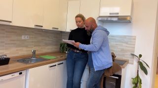 7170 Sexy Blonde Real Estate Agent Fucks her Big Dick Client ...-1