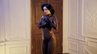 xxx clip 9 Miss Ellie Mouse – Hot Sounds of Smoky Transparent Catsuit, femdom breath control on brunette girls porn -7