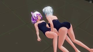 H3DC - Lesbian student masturbates her friend's pussy-2