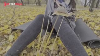 [GetFreeDays.com] Girl listens to hot stories and caresses herself in the autumn park Sex Clip May 2023-1