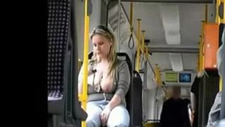 Huge tit accidentally falls out of  blouse-3