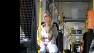 Huge tit accidentally falls out of  blouse-6