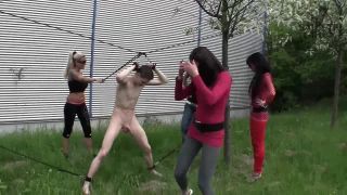 Sadistic Girls – Chantal, Miss Jane, Sweetbaby, Medina – Ballbusting for the new money slave Ballbusting!-6