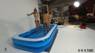  Lora Cross  Manyvids Lora Cross Bts Lube Wrestling Championships-6