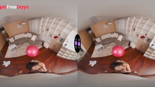 Naked Emily Pink Uses Exercise Ball to Turn Him on before Sex - Tmwvrnet-3