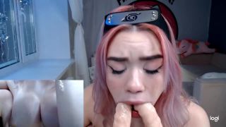 free xxx video 14 alexandra blowjob Mia Melon – Sakura Double Deepthroat, blow jobs on cosplay-1