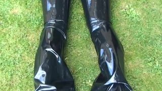 Black latex Trousers-5