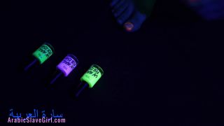 Foot Fetish | Black Light Toe Painting with Chill Music SFW-6