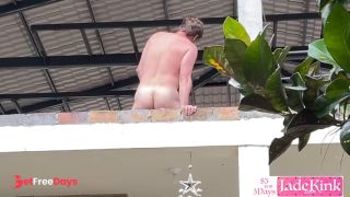 [GetFreeDays.com] Real Exhibitionist Kinky Couple Fucking on a Balcony and Flashing Public Strangers Adult Leak March 2023-5