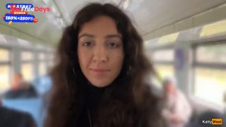 [GetFreeDays.com] Stranger Helped Me Cum On Public Train And Walks Around Carriages With Cum On Face - CUMWALK Porn Video March 2023-9