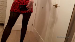 online xxx clip 3 Mistress Leora – Date night outfit – Wolford stockings and Jimmy Choo heels on pov superman femdom-5