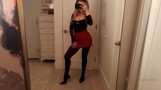 online xxx clip 3 Mistress Leora – Date night outfit – Wolford stockings and Jimmy Choo heels on pov superman femdom-8