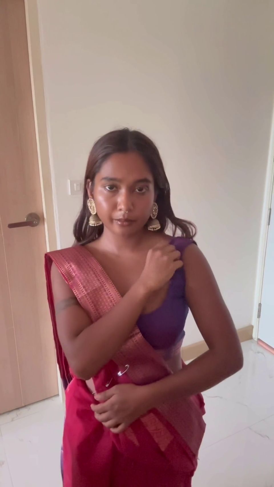 Petite Indian Maid Masturbating While I Spy On Her