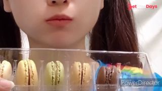 [GetFreeDays.com] Japanese girl Eat Macaroon ASMR Adult Video June 2023-4