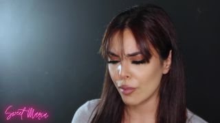 adult clip 18 Sweet Maria – smoking with my mouth full of cum - femdom pov - fetish porn upskirt fetish-8