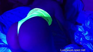 Luscious Lopez[1143180] black light #booty bounce neon thong #lusciouslopez [2018-02-27]-5