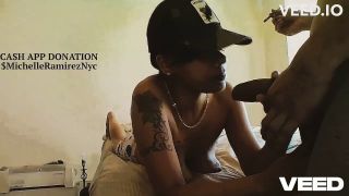 boricualovenyc - LESBIAN GAY FEM GIVES A BLOWJOB TO BIG DICK BBC DEEPTHROAT-1