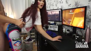 PornHub presents MissBanana in 12 D.Va having a quickie while gaming 1080p-6