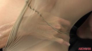 sofia ,50something, rips her pantyhose and masturbates-6