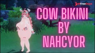 Varesa Genshin Impact Cow Bikini Mod ShowCase-9