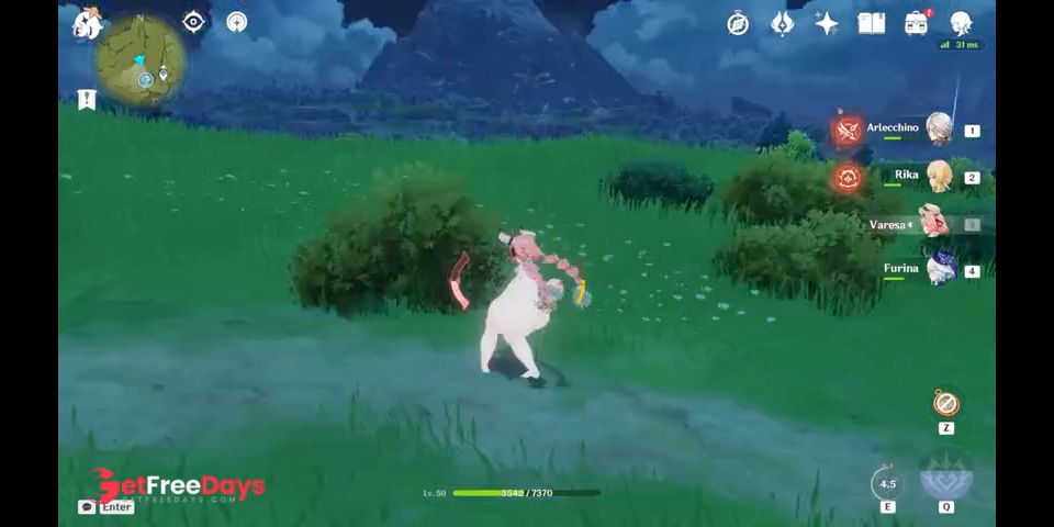 Varesa Genshin Impact Cow Bikini Mod ShowCase