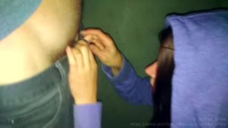 Zefirka white in 032 Public Cumshot in Mouth – Street Blowjob for my Friend, homemade amateur on public -0