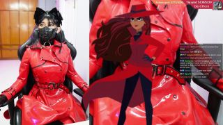 [GetFreeDays.com] Red Latex Coat Stream big ass latex porn-3