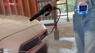 Hot Car Washer Polished My Cock In The Woods And I Fucked Her On The Rock-2