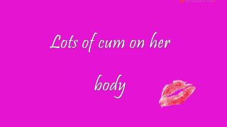 Lots of cum on her body-2
