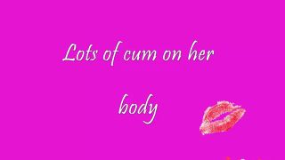Lots of cum on her body-7