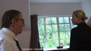 free adult clip 7 Firm Hand Spanking – MP4/HD – Lucy Lauren – Spanked In Uniform – O/Bent-over to Get her Feet, Lucy Lauren Believes That the Sting of This cane over bare skin (Release date: Jan. 06, 2020) on fetish porn femdom sissification-5