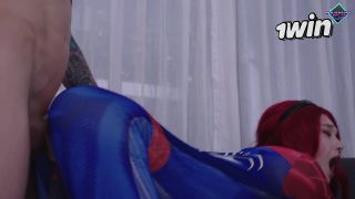 Karneli Bandi - Superheroine Submission: Spider-Woman taking dick in her deep holes-8