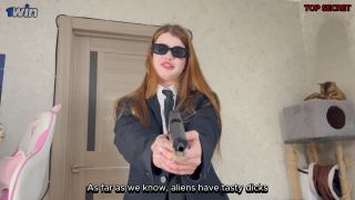 Will The Secret Agent Recognize The Alien Standing In Front Of Her By The Taste Of The Dick 1080p-0