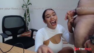 [GetFreeDays.com] Latina secretary giving great blowjob with facial - Catalina Days Sex Leak February 2023-8