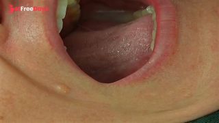 Best close up blowjob swallowing, big fat BBW milf sucking black cock, get loads of cum in her mouth-9