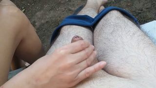Small Dick Wife hanjob and laught about small dick husband-3