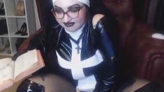 Movie title:Smoking Latex Nun 1 - Glasses, Black Lips, Fingernails.-3