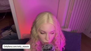 Stassie Reed - ASMR RELAX A Cute Blonde Mic Pumping On Her Knees and Make You CUM * Stassie Reed-1