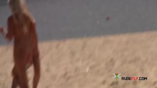 Here we are on our first trip to the nude  beach-5