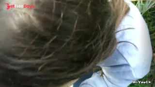 Russian Slut Make Blowjob Outdoor after University-7