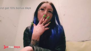 Sexy cigarette smoking. Smoking fetish from a beauty.-2