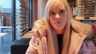 MyDirtyHobby presents LovlyLuna in Cute Teen Public Masturbation and Blowjob @ McDonald’s Public!-3