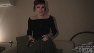 Fresh Faced 19yo Brille First Time Casting Video, pantyhose femdom on daddy porn -0