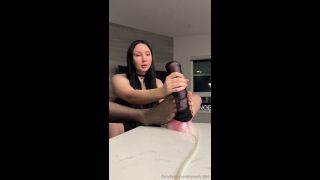 Nymph aka nymph_666 - 01-06-2025 OnlyFans Video - Using my sheer shadow toe nylons and size 10 goth girl feet to milk a Bad video Nymph fetish-4