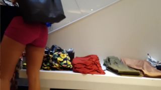 Candid voyeur 2 spandex hotties shopping-3