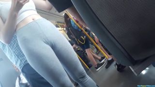 Teen grey leggings camel toe-2