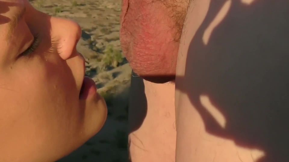 Desert Hippie Chick Sucking Cock 1080p